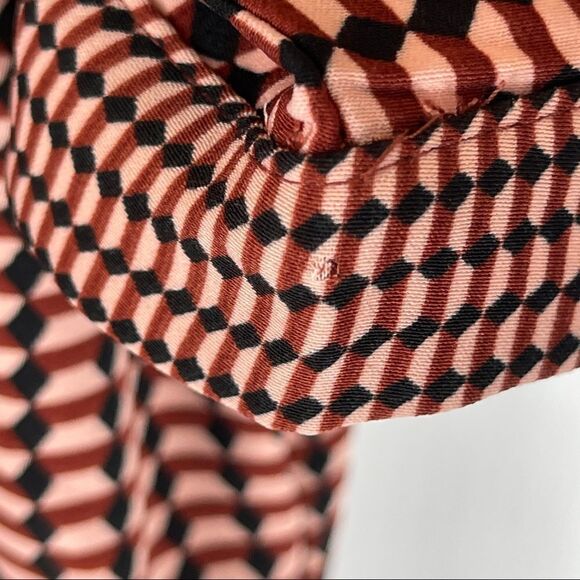 VERO MODA VMARIEL 2/4 Short Wrap Dress Mahogany Women's XS - Picture 10 of 10